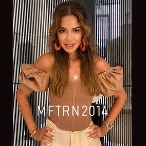 ZARA Knit Top with Puff Sleeves